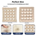 thumbnail image 3 of Inflatable Seat Cushions,Pressure Relief PVC breathable Cushion,Ideal for Office Chairs,Car Seats,Wheelchair waterproof Cushions,Comes with Air Pumps,Portable and Comfortable（Beige), 3 of 8
