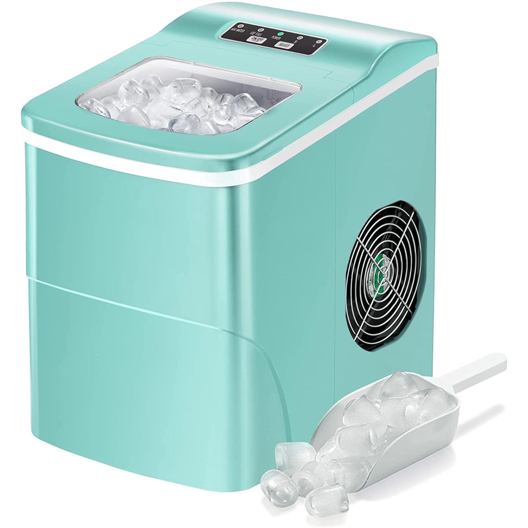 Kismile Ice Makers Countertop, 9 Cubes in 6 Mins, 26Lbs/24Hrs, Portable
