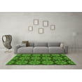 thumbnail image 3 of Ahgly Company Indoor Round Abstract Green Modern Area Rugs, 4' Round, 3 of 4