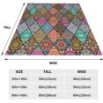 thumbnail image 5 of Boho Blanket Soft Cozy Fleece Collage Bohemian Throw Blankets for Couch Flannel Comfy Warm Blankets for Winter Women Men Adults Lightweight Microfiber Decorative Blanket 50x60 Inches (zzz), 5 of 6