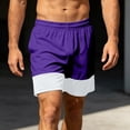 thumbnail image 5 of QSAWXQZ Men's Athletic Shorts Elastic Waist Drawstring Loose Cotton Summer Bottoms with Pockets XL, 5 of 7