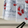 thumbnail image 5 of 60 Inch Round Tablecloth - Christmas Snowflake Waterproof Spill-Proof Table Cloth with Lace Washable Fabric Table Cover for Dining Tables, Kitchen and Parties House Decor, 5 of 7