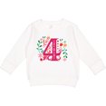 thumbnail image 2 of Inktastic 4th Birthday Party Photo Number 4 Toddler Sweatshirt, 2 of 4