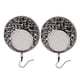 thumbnail image 4 of Pendientes geométricos Qarigey aretes círculo hueco mujer Negro, 4 of 6