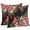 Green Red Black, variant on Throw Pillow Covers 24x24 Inch Set of 2, Cardinal Bird Waterproof Outdoor Pillow Covers, Winter Poinsettia Berry Pine Cones Floral Decorative Cushion Pillowcases for Couch, Sofa, Bed, Garden, Patio