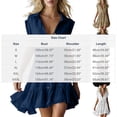 thumbnail image 3 of Summer Plus Size Dresses for Womens 2026 Fashion Crewneck Loose Half Sleeve Solid Knee-length Dress, 3 of 5