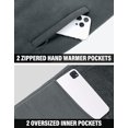 thumbnail image 5 of Pioneer Camp Men's Polar Fleece Sherpa Lined Jacket Warm Full Zip Up Thick Jacket Soft Outwear Winter Coat with Zipper Pocket, 5 of 6