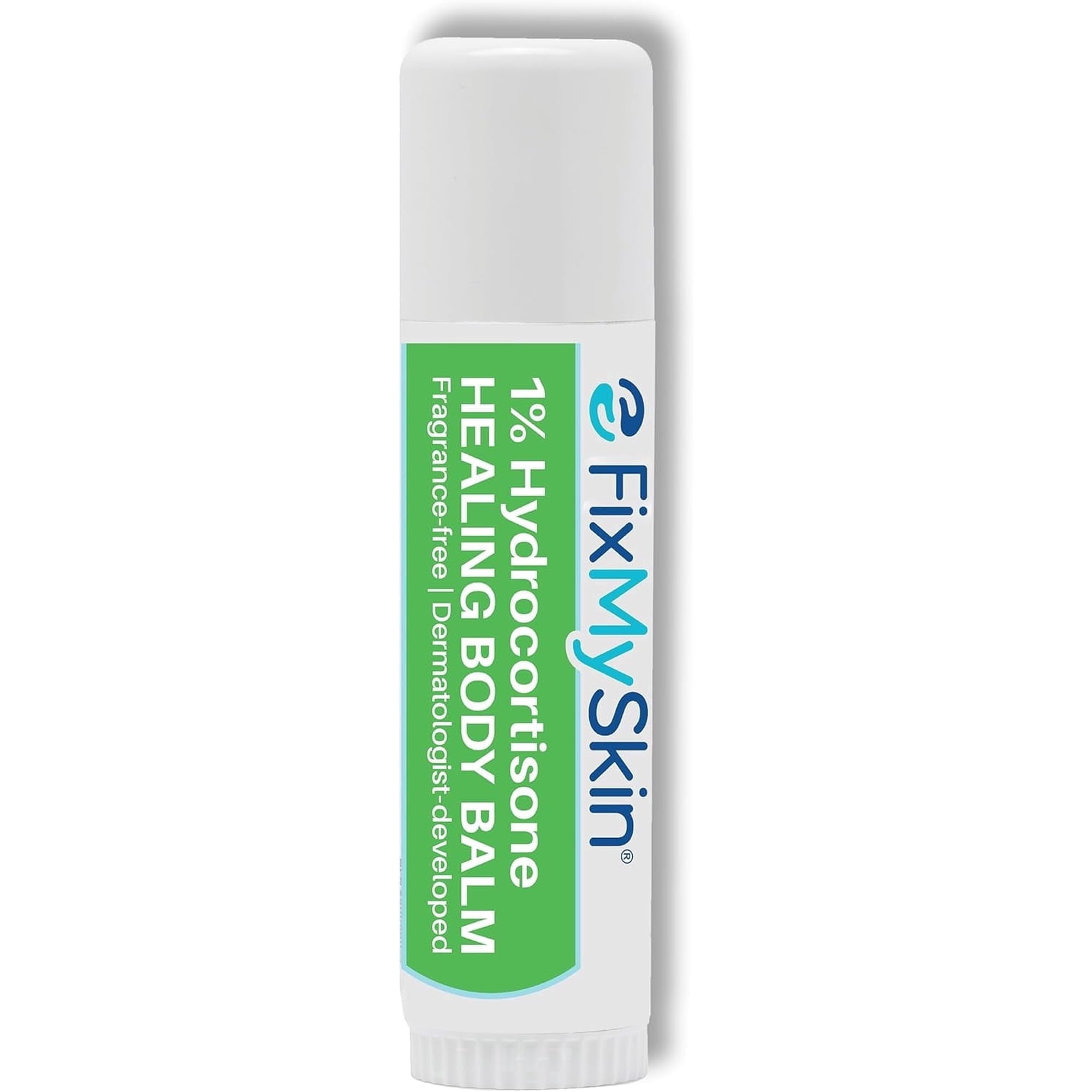 FixMySkin 1% Hydrocortisone Healing Body Balm – Fast Itch Relief, Dry Skin & Eczema Treatment, Heals Cracked Skin, Travel-Friendly Moisturizing Balm for Psoriasis, Dermatitis & Rashes, 0.5 oz