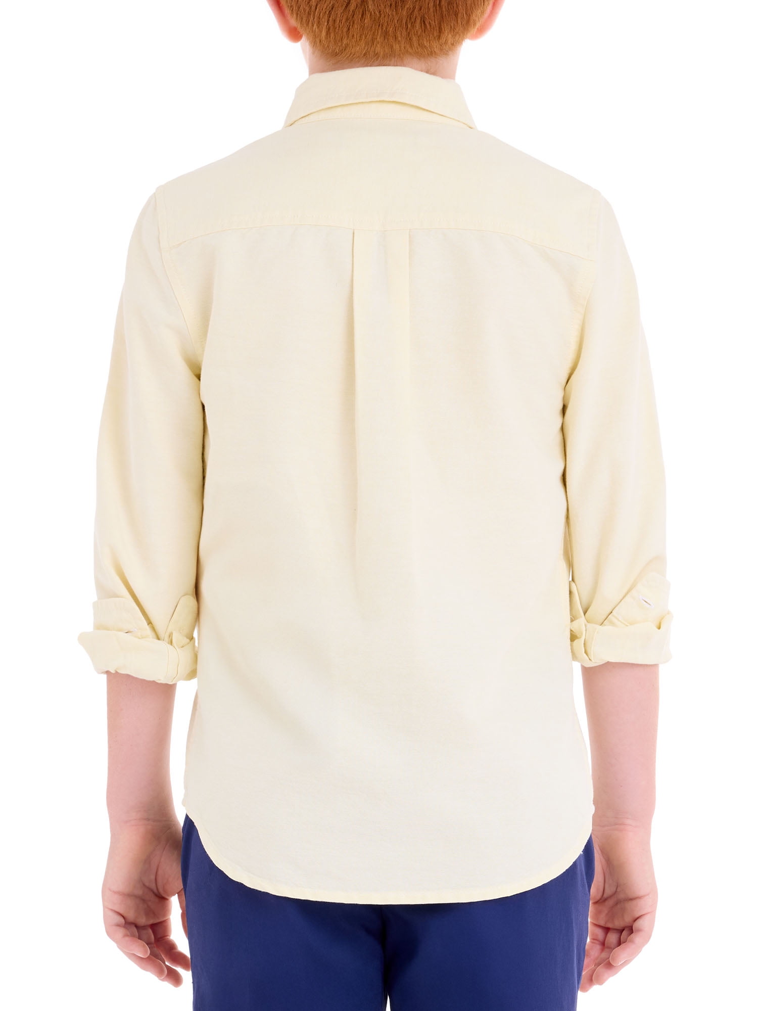 U.S. Polo Assn. Boys Long Sleeve Button Down Oxford Shirt, Sizes 4-18