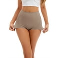 thumbnail image 5 of INSPIRE CHIC Women's High-Waisted Underwear Briefs Tummy Control Butt Lifter Control Panties L Khaki, 5 of 6