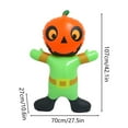 thumbnail image 3 of Soporte inflable de calabaza para Halloween, soporte inflable de PVC con forma de cabeza de calabaza y diablo., 3 of 5