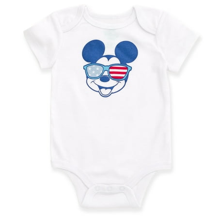 

Disney Mickey Mouse July 4th Bodysuit Newborn to Infant