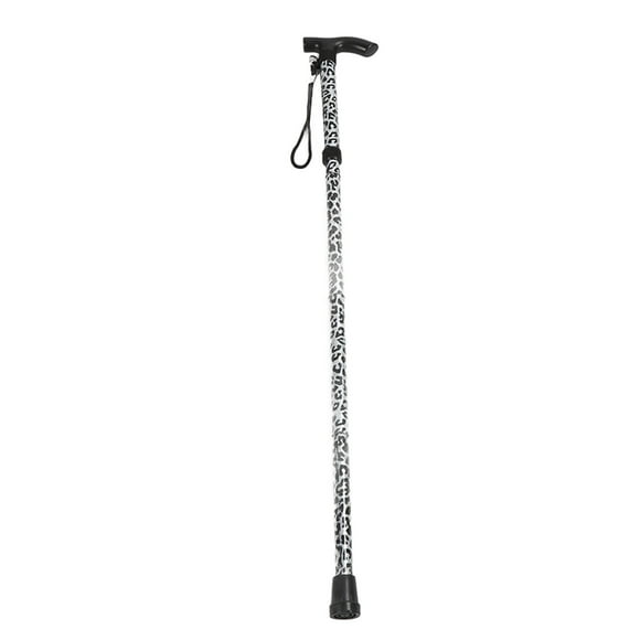 Bastón plegable para caminar, forma t caña plegable de Aleación de aluminio ergonómico para interiores