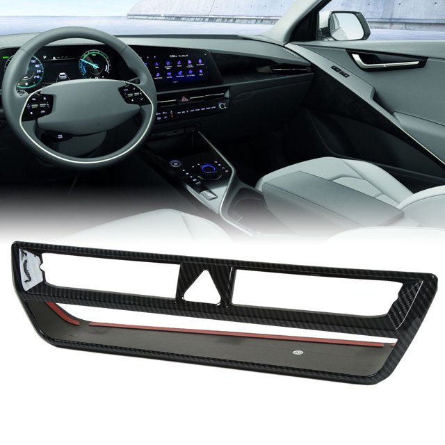 Central Control Air Outlet Vent Frame Cover ,KIMISS Carbon Fiber Style Air Outlet Vent Grille Colorfast Replacement For Niro SG2 2021