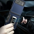 thumbnail image 6 of TJS for Motorola Razr 2023 / Razr 40 Phone Case, [Military Grade] Heavy Duty Magnetic Support Ring Kickstand Cover for Moto Razr 2023 / Razr 40 (Blue), 6 of 7