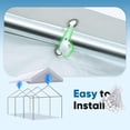 thumbnail image 2 of Quictent Carport Replacement Tarp Canopy Top Cover with Edge with Bungees Balls, for 10x20 ft Garage Party Tent Shelter - White, One Roof Only, 2 of 8