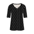 thumbnail image 4 of Scyoekwg Women Tops Trendy Loose Cute T Shirts Ladies Blouses Dressy Casual Short Sleeve Womens Summer Fashion Trendy Going Out Tops, 4 of 4