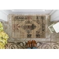 thumbnail image 2 of Linon Home Décor Jewel Area Rug Collection, Beige and Rust, 2' x 3', 2 of 5