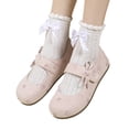 thumbnail image 2 of EKVAHL Women's Orthopedic Mary Jane Walking Flats, Soft Faux Suede Ballet Loafers, Arch Support Bow Strap Lightweight Daily Casual Dress Shoes Pink, 2 of 5