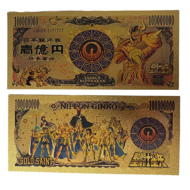 Billete Conmemorativo Anime Saint Seiya Aldebaran de Tauro