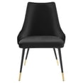 thumbnail image 4 of Ergode Adorn Tufted Performance Velvet Dining Side Chair - Black, 4 of 5