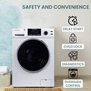 Equator All-in-One 4600 Washer Dryer Combo, Ventless/Vented, Pet Cycle, 1.62 cu.ft / 15 lbs, 110V, White