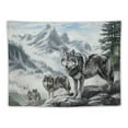 thumbnail image 5 of BCIIG Wolf Tapestry, Hippie Wall Hanging Tapestry Aesthetic Birthday Holiday Party Art Wall Carpet for Living Room Bedroom Dorm Ceiling Decor,, 5 of 6