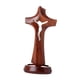 thumbnail image 2 of Figura de cruz de pie de madera, estatua de cruz, colección de adornos de escritorio para estante 5 cm x 11 cm x 5 cm, 2 of 9