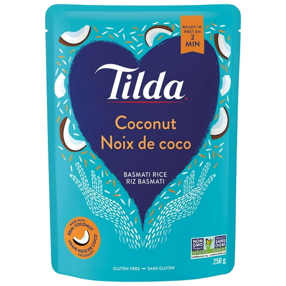 Tilda Coconut Steamed Basmati Rice, 250 g