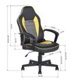 thumbnail image 4 of Silla Gamer FURNITURER Silla de Oficina TERRELL Amarillo Gaming, 4 of 5
