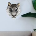thumbnail image 3 of Cabeza de tigre moderna 3D montaje en pared accesorios para manualidades Animal decorativo para sala de decoración de oficina Soledad Estatua de cabeza de animales, 3 of 7
