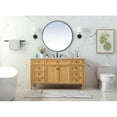 thumbnail image 6 of 60 inch single bathroom vanity in natural wood, 6 of 8