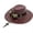 19#Red, variant on Faux Leather Western Cowboy Hats for Men and Women Fedora Gambler Hat Cowboy Style Outback Hat with Adjustable Rope Band Black One Size
