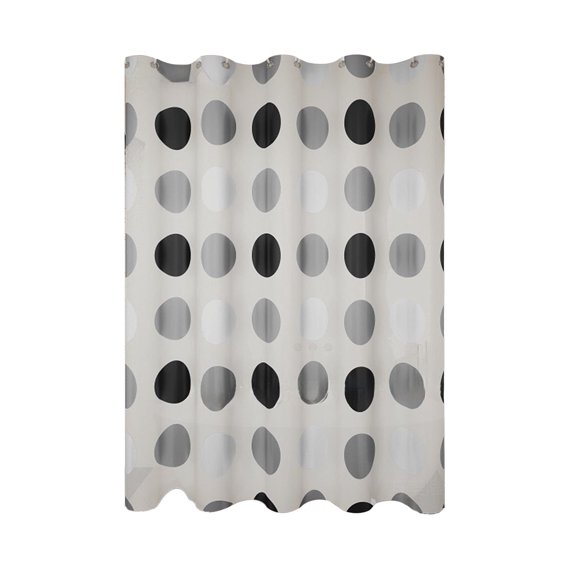 Plastic Waterproof Shower Curtain, Mildew-Resistant Bathroom Curtain, Easy Care Durable Shower Curtain for Home, RV, Gym, and More
