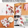 thumbnail image 6 of Kitchen Dish Towels, Cute Strawberry Kitchen Towels Set of 6 Super Soft Absorbent Dish Towels Set Microfiber Polyester Kitchen Dish Cloths Decorative Tea Towels, 28"x18", 6 of 7