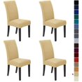 thumbnail image 1 of Stretch Chair Covers for Dining Room Set of 4, Removable Washable Dining Room Chair Covers, Dining Chair Slipcovers Seat Protector, Great Decoration for Home and Banquet (Champagne, 4 Pack), 1 of 7