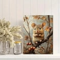 thumbnail image 2 of Qisvanset 12x16 Inch Framed Canvas Wall Art Tree Dwelling Woodland Mouse Cute Rustic Wildlife Nursery Wall Art, 2 of 8