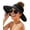 black, variant on Sun Hats for Women Wide Brim Beach Hat Straw Visor Ponytail Summer UV Packable Foldable Beach Vacation Essentials