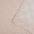 thumbnail image 4 of Nicole Miller Trellis Matelassé Hidden Tab/Rod Pocket Top Light Filtering Curtain Panel Pair, 54"x96", Blush, 4 of 7