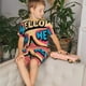 thumbnail image 4 of Balery Hello Summer Conjunto de Pijama Infantil de Manga Corta con Estampado – Ropa de Dormir de Algodón Suave-Large, 4 of 6