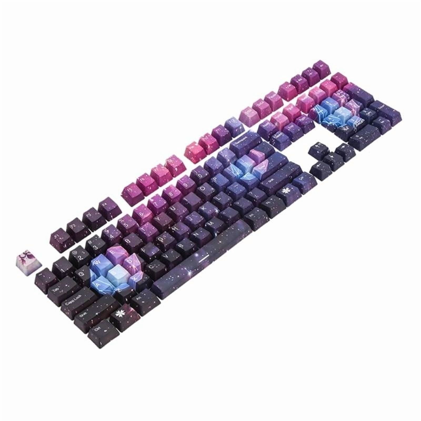 108 Keys PBT Keycaps Novelty Starry Sky Keycaps Dye Sublimation OEM Profile ForM Switch DZ60 61 SK61 Mechanical Keypad