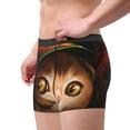 thumbnail image 2 of Yiaed Animal Cat Print Men's Soft Cotton Boxer Shorts Breathable Boxers Underwear Moisture-Wicking Underwear Stretch Boxer Briefs for Man-XX-Large, 2 of 5
