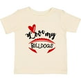 thumbnail image 3 of Inktastic Love My Bulldogs Football Boys or Girls Baby T-Shirt, 3 of 5