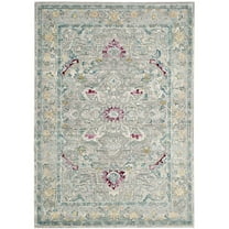 Safavieh  Mystique Zymbyle Oriental Polyester Medallion Rug 5' x 8' 5' x 8' Indoor Living Room, Bedroom, Dining Room Rectangle