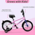 thumbnail image 4 of OLAKIDS Kids Bike, 12 14 16 18 Inch Toddlers Bike with Training Wheels Adjustable Seat and Handlebar, Handbrake and Coaster Brake, Children's Bicycle for Girls Boys, 4 of 9