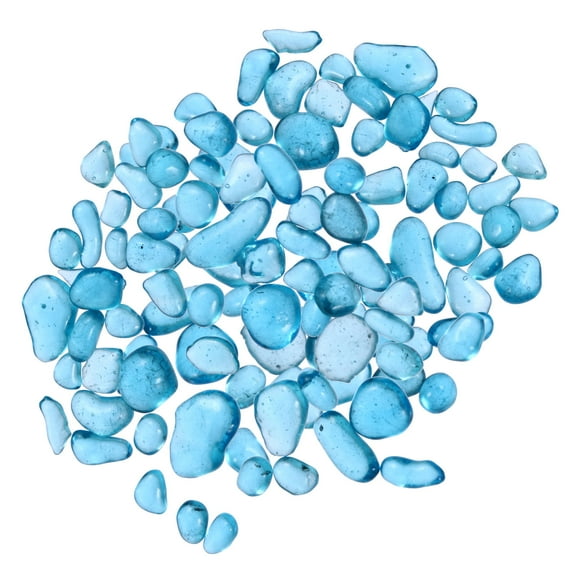 Niceauty 1 Pack 500g Transparent Glass Crystal Stones for Plants and Aquarium River Pebbles