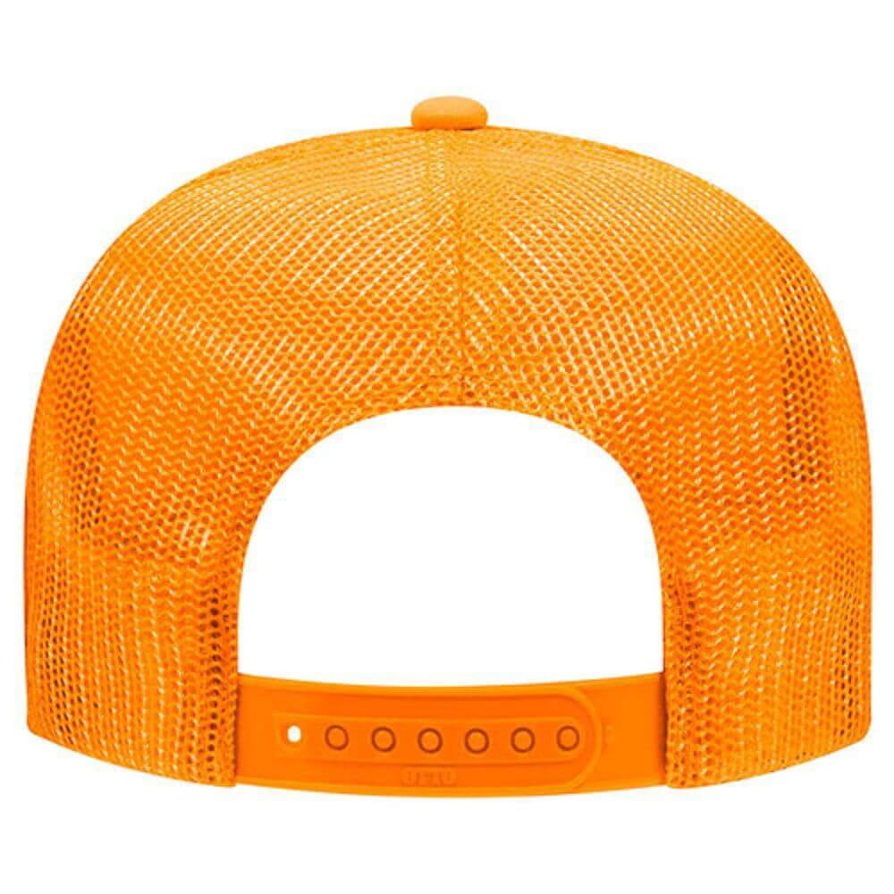 Couver 5 Panel High Crown Mesh Back Trucker Hat, Polyester Foam Front, Gold, 12PCS Bulk Set Pack