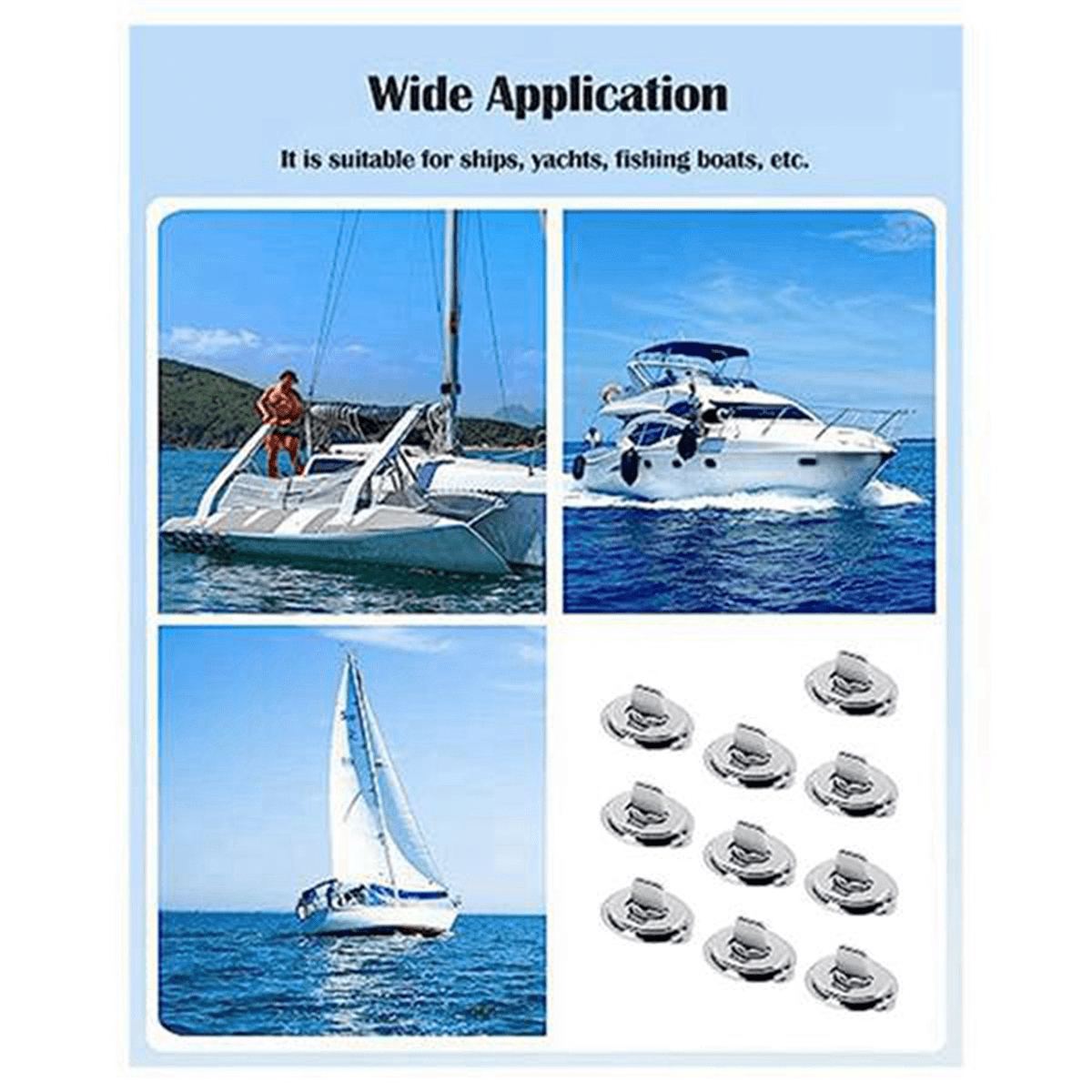 60 Sets Marine Grade Twist Lock Fasteners Turn Button Eyelet and Stud, for Canvas Fastener Turn Buttons