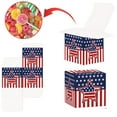 thumbnail image 5 of 12 Pcs Patriotic Treat Boxes Independence Day Goodie Candy Paper Boxes American Flag Red White and Blue Gift Boxes for 4th of July Gifts Wrapping Party Favor Supplies 2.8"×2.8"×2.8", 5 of 6