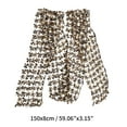 thumbnail image 4 of Unique Bargains 1 Pc Scarf Sequined Cut-Out Neck Scarf Black Gold Tone, 4 of 6